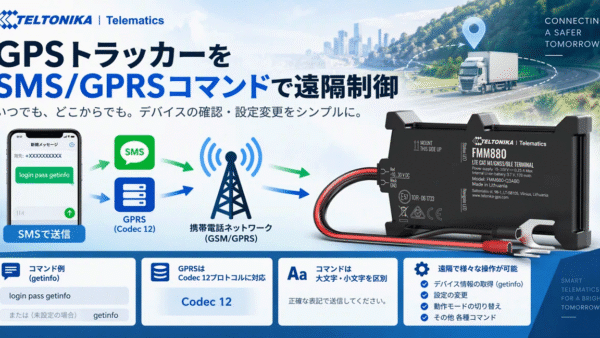 GPSトラッカーをSMS／GPRSコマンドで遠隔制御する方法