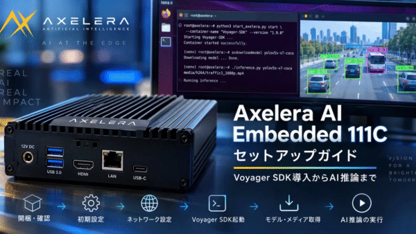 Axelera AI Embedded 111C セットアップガイド｜Voyager SDK導入からAI推論まで